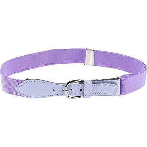 Hold’Em Baseball Belt Boys Leather Closure Elastic Adjustable Strap - Lavender